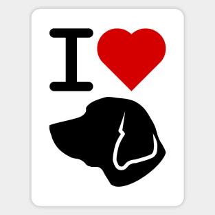 I Love Labrador Magnet